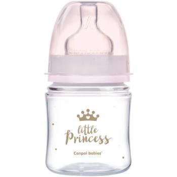 canpol babies Royal Baby kojenecká láhev 0m+ Pink 120 ml