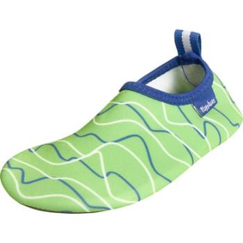 Playshoes Barefoot boty waves modrá/zelená