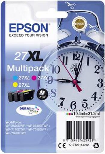 Epson Ink T2715, 27XL originál kombinované balení azurová, žlutá, purppurová C13T27154012