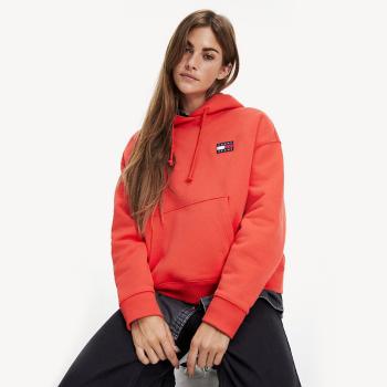 Tommy Hilfiger dámská červená mikina Hoodie - M (XA8)