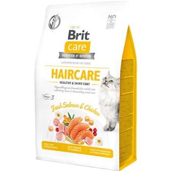 Brit Care Cat Grain-Free Haircare Healthy & Shiny Coat, 0,4 kg  (8595602540891)