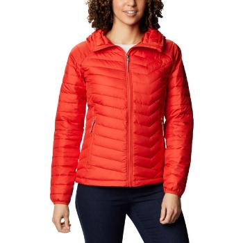 Columbia POWDER LITE HOODED JACKET Dámská zimní bunda, červená, velikost M