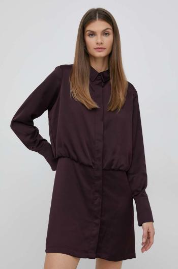 Šaty Dkny fialová barva, mini