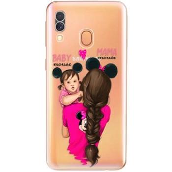 iSaprio Mama Mouse Brunette and Girl pro Samsung Galaxy A40 (mmbrugirl-TPU2-A40)