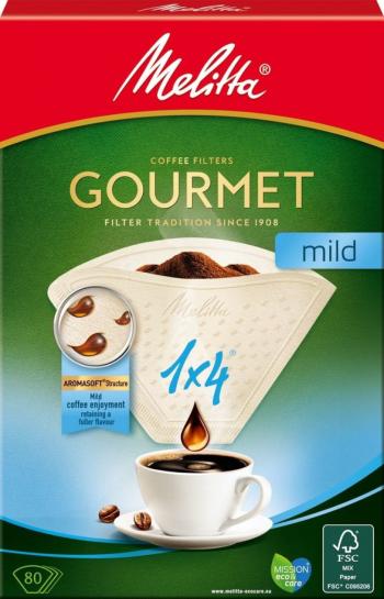 FILTRY GOURMET MILD 1X4/80 MELITTA