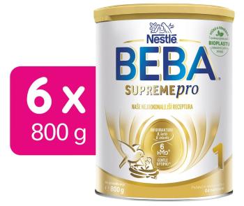 BEBA SUPREMEpro 1, 6 HMO, počáteční kojenecké mléko, 6 x 800 g