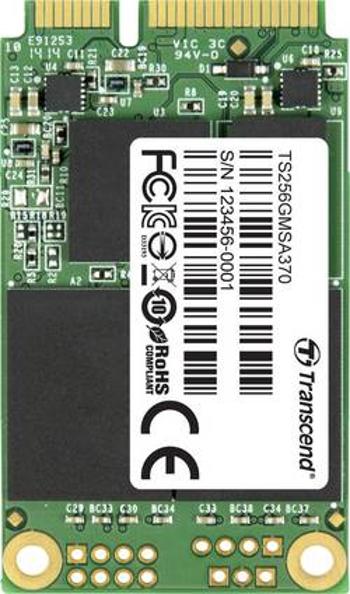 Interní mSATA SSD pevný disk 256 GB Transcend 370 Retail TS256GMSA370 mSATA