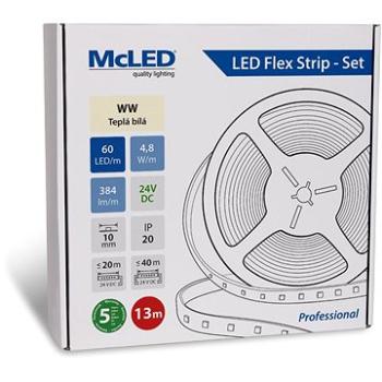 McLED Set LED pásek 13m, WW, 4,8W/m (8595607147828)