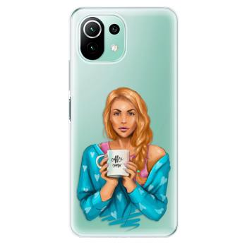 Odolné silikonové pouzdro iSaprio - Coffe Now - Redhead - Xiaomi Mi 11 Lite