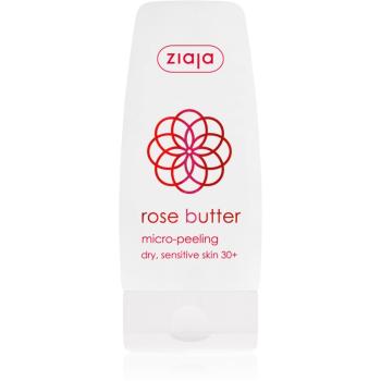 Ziaja Rose Butter tělový peeling s mikrogranulkami 30+ 60 ml