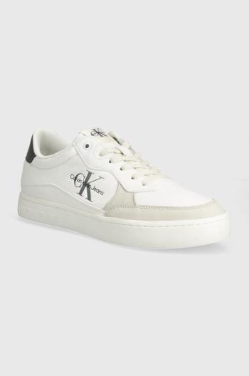 Sneakers boty Calvin Klein Jeans CLASSIC CUPSOLE LOW LTH ML FAD béžová barva, YM0YM00885