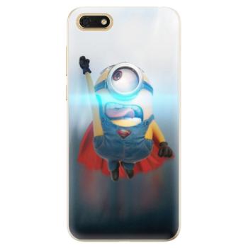 Odolné silikonové pouzdro iSaprio - Mimons Superman 02 - Huawei Honor 7S