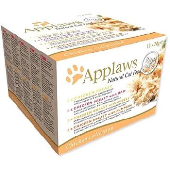 Applaws konzerva Cat multipack kuřecí výběr 12 × 70 g (5060333437374)