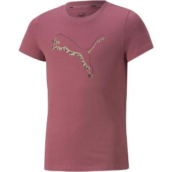 Puma ALPHA TEE G Dívčí triko, růžová, velikost 164