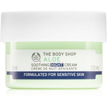 The Body Shop Aloe zklidňující noční krém na obličej 50 ml