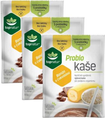 Topnatur Probio kaše banán s čokoládou 3 x 60 g