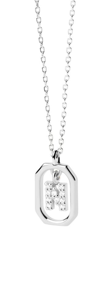 PDPAOLA Půvabný stříbrný náhrdelník písmeno "N" LETTERS CO02-525-U (řetízek, přívěsek)