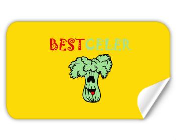 Samolepky obdelník - 5 kusů Best celer