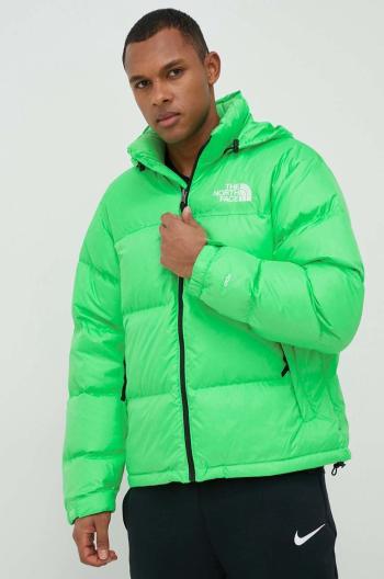 Péřová bunda The North Face MEN’S 1996 RETRO NUPTSE JACKET pánská, zelená barva, zimní