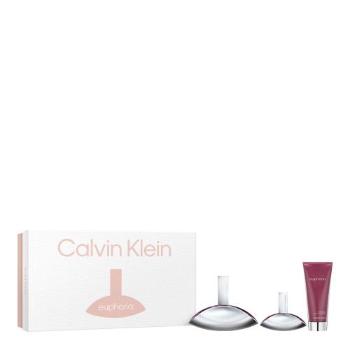 Calvin Klein Euphoria dárková kazeta parfémovaná voda 100 ml + tělové mléko 100 ml + parfémovaná voda 30 ml pro ženy