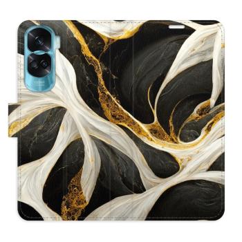 Flipové pouzdro iSaprio - BlackGold Marble - Honor 90 Lite 5G