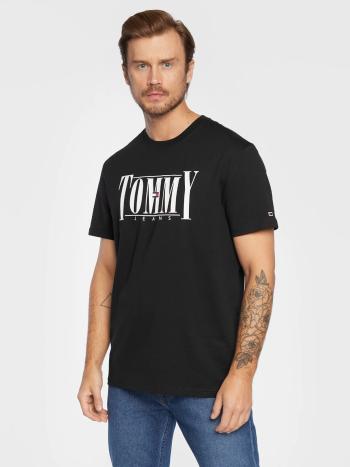 Tommy Jeans pánské černé tričko - XXL (BDS)