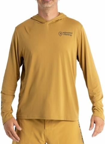 Adventer & fishing Mikina Functional Hooded UV T-shirt Sand L