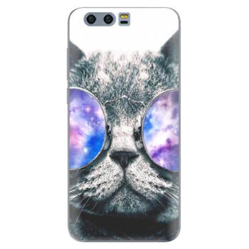 Odolné silikonové pouzdro iSaprio - Galaxy Cat - Huawei Honor 9