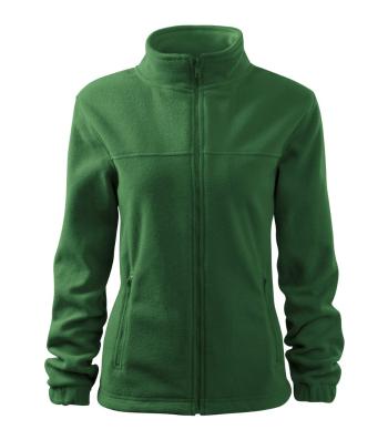 MALFINI Dámská fleecová mikina Jacket - Lahvově zelená | XS