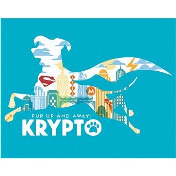 Plakát Krypto (DC Liga supermazlíčků), 40×50 cm, vypnuté plátno na rám (6063781)