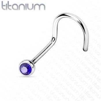 Šperky4U Piercing do nosu - TITAN - TIT1025-B