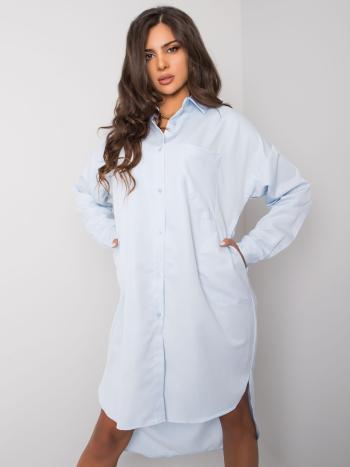 SVĚTLE MODRÁ DLOUHÁ KOŠILE JERSEY EM-KS-603-1.12-LIGHT BLUE Velikost: ONE SIZE