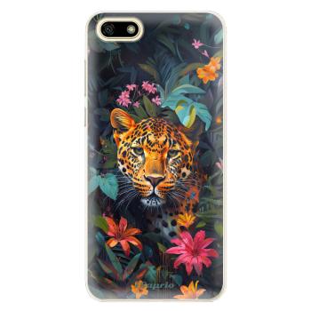 Odolné silikonové pouzdro iSaprio - Flower Jaguar - Huawei Y5 2018