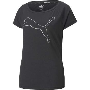 Puma TRAIN FAVORITE JERSEY CAT TEE Dámské triko, černá, velikost