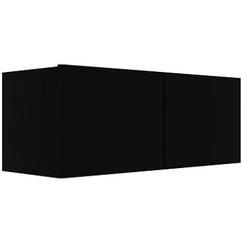 TV stolek černý 80x30x30 cm dřevotříska (801473)