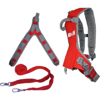 MDXONE STATIC SKI HARNESS WITH 9' STATIC ROPE Lyžařský úvazek, červená, velikost