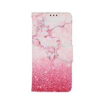 TopQ Pouzdro Samsung A13 knížkové Růžový mramor 73517 (Sun-73517)