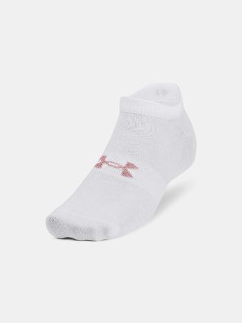 Under Armour UA Essential No Show Ponožky 3 páry Bílá