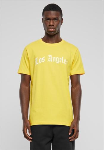 Mr. Tee Los Angeles Wording Tee taxi yellow - L