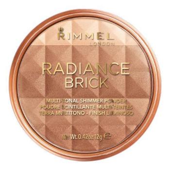 Rimmel London Radiance Brick 12 g bronzer pro ženy 001 Light