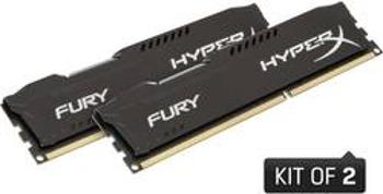 Sada RAM pro PC HyperX Fury Black HX318C10FBK2/16 16 GB 2 x 8 GB DDR3 RAM 1866 MHz CL10 11-10-35