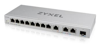 Zyxel XGS1250-12 12-port Gigabit Webmanaged Switch, 8x gigabit RJ45, 3x MultiGig 1/2.5/5/10G, 1x SFP+