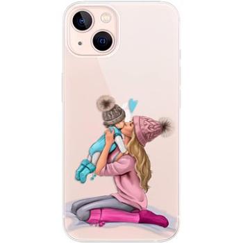iSaprio Kissing Mom - Blond and Boy pro iPhone 13 (kmbloboy-TPU3-i13)