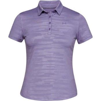 Under Armour Dámské triko s límečkem Zinger Short Sleeve Novelty Polo, purple, luxe, XS