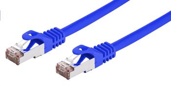 C-TECH Kabel patchcord Cat6, FTP, modrý, 1m