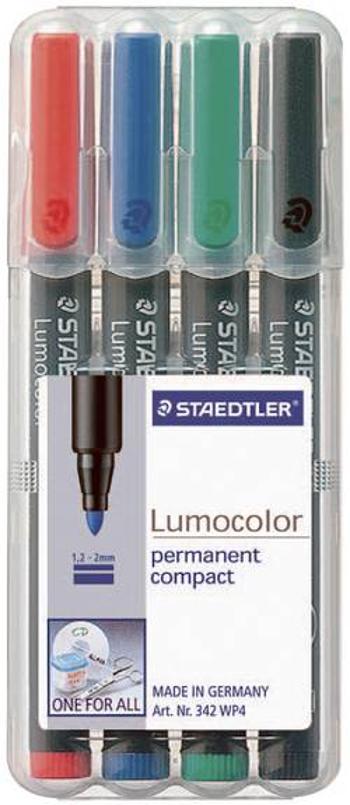 Staedtler Lumocolor permanent compact DRY SAFE 318-9WP4HZ permanentní popisovač , černá