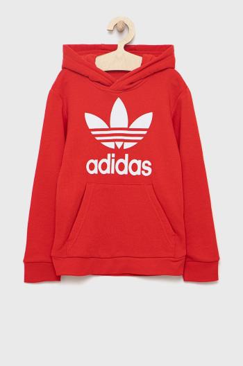 Dětská mikina adidas Originals HD2020 červená barva, s potiskem