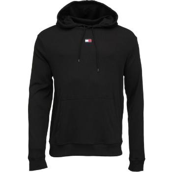 Tommy Hilfiger HERITAGE-RIB HOODIE Pánská mikina, černá, velikost