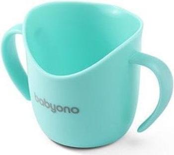 BabyOno Ergonomický tréninkový hrnek 120 ml, 6m+, mátová