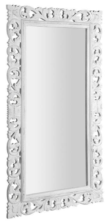 SAPHO SCULE zrcadlo ve vyřezávaném rámu, 80x150cm, bílá IN328